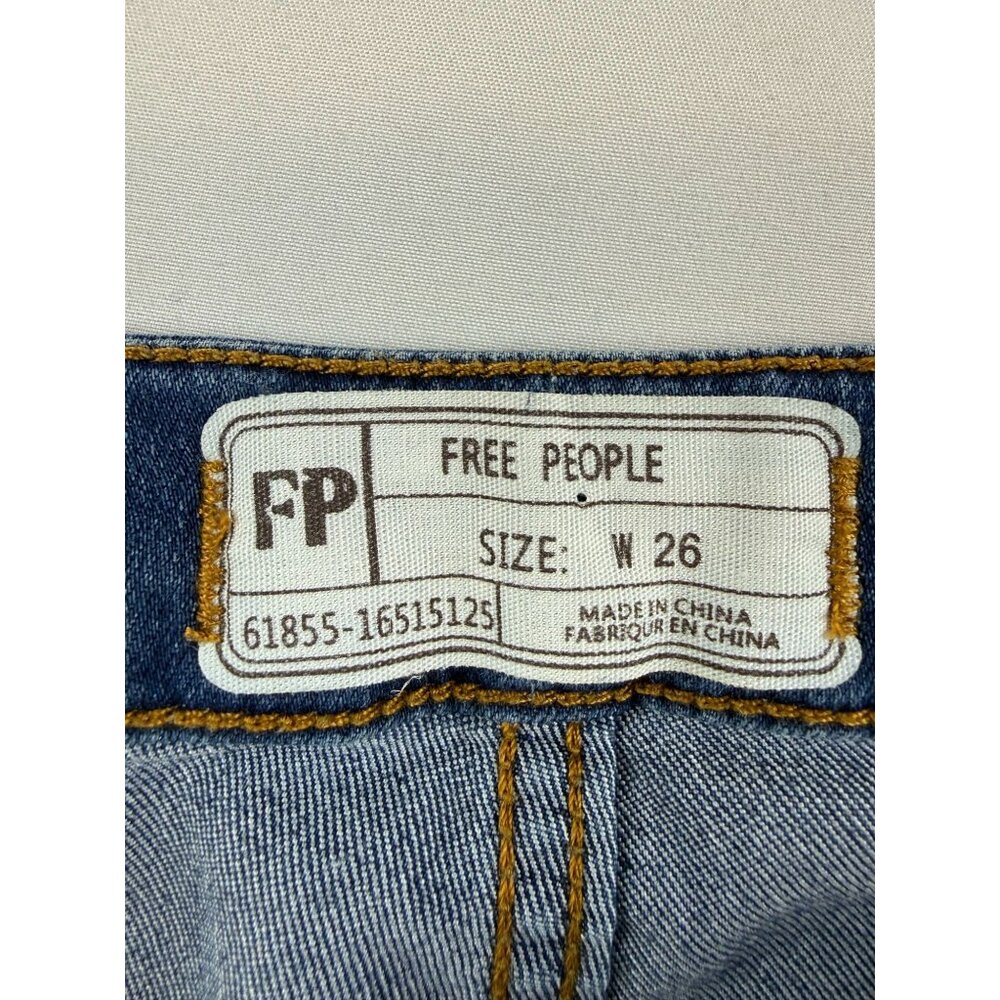 We The Free People Just Float On Flare Jeans Women's 26 Raw Hem High Rise - Picture 5 of 10